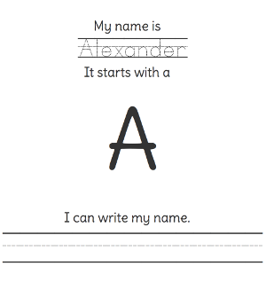 name worksheet generator