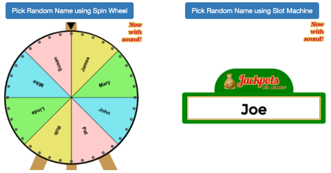 Spin Wheel Random Name Picker